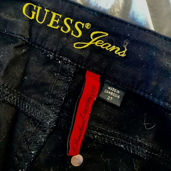 Guess Jeans Daredevil skinny jeans in black, size 27 - Picture 3 of 5
